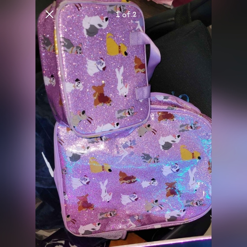 Disney Dogs backpack and lunchbox